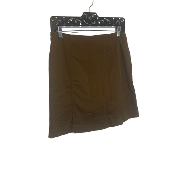 Carter Humphrey Women's Size 2 Brown Button Academia Mini Skirt - Picture 4 of 9